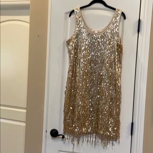 Never been worn gold dress